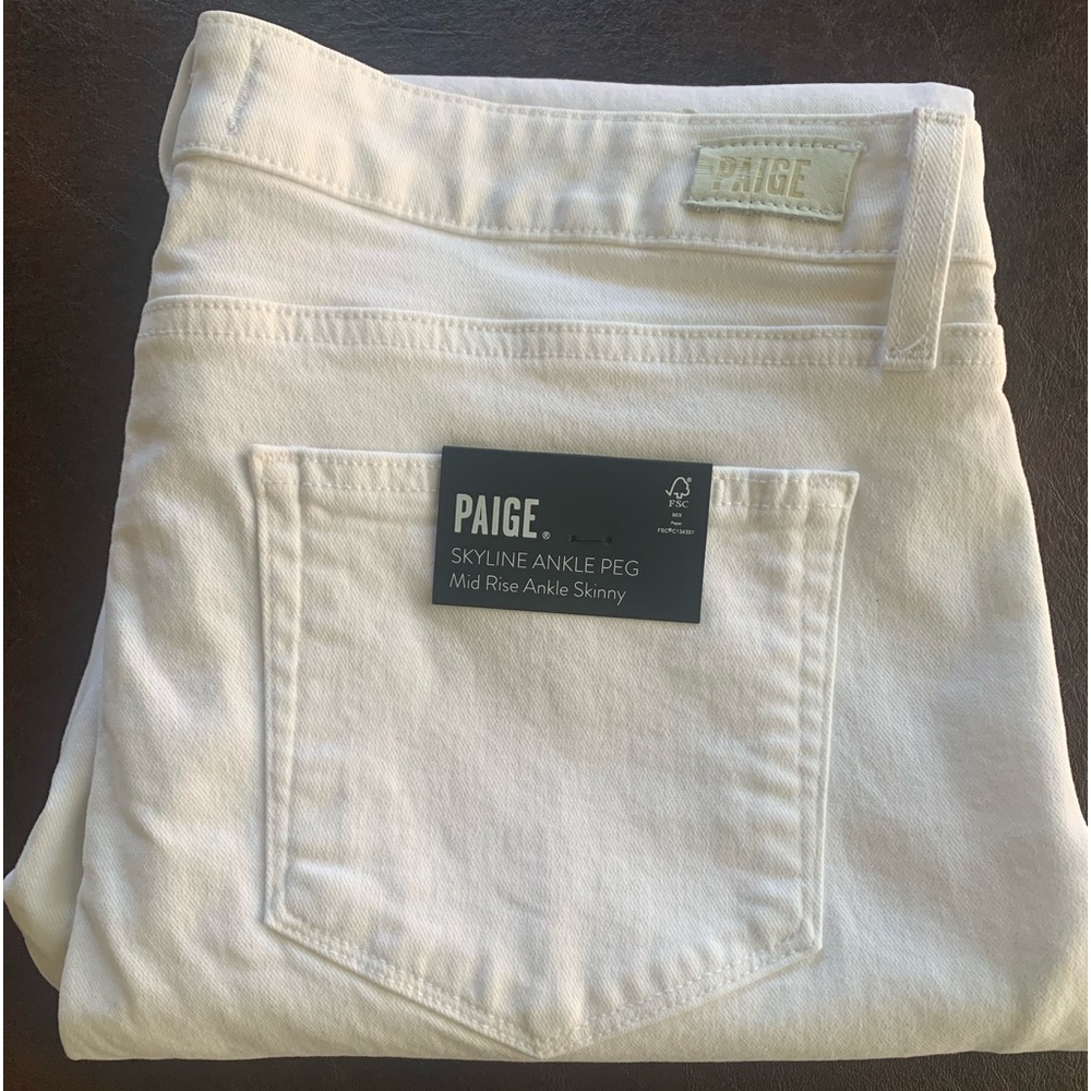 Brand new with tags. Paige MidRise Stretch Skinny Ankle jeans.